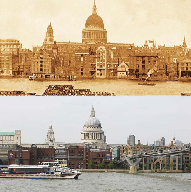 History: London then and now, 1897-2012, England, United Kingdom