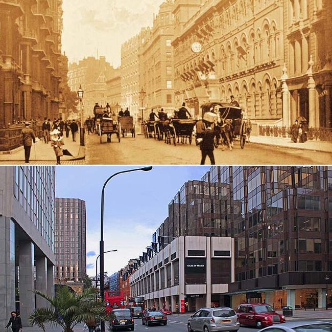 History: London then and now, 1897-2012, England, United Kingdom