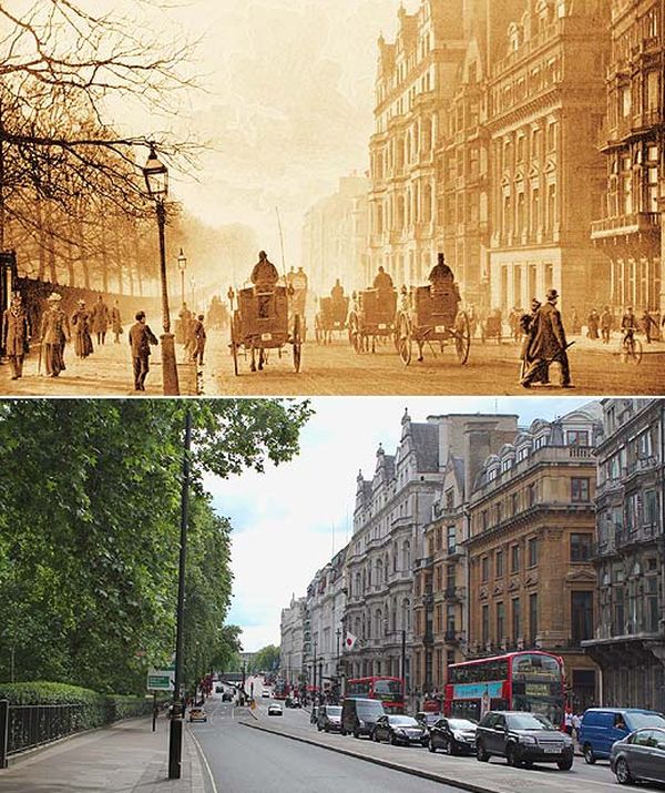 History: London then and now, 1897-2012, England, United Kingdom