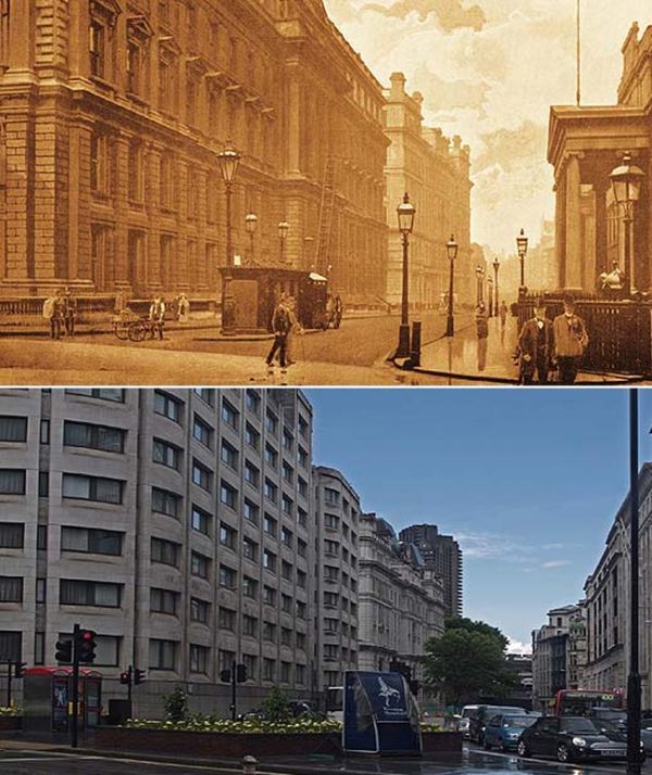 History: London then and now, 1897-2012, England, United Kingdom