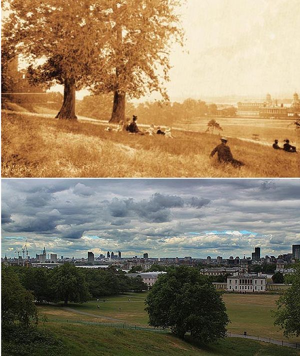 History: London then and now, 1897-2012, England, United Kingdom