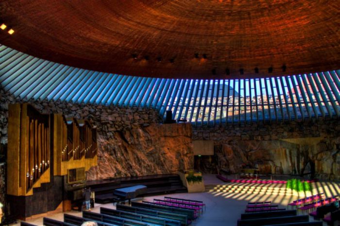 Temppeliaukio Rock Church, Töölö, Helsinki, Finland