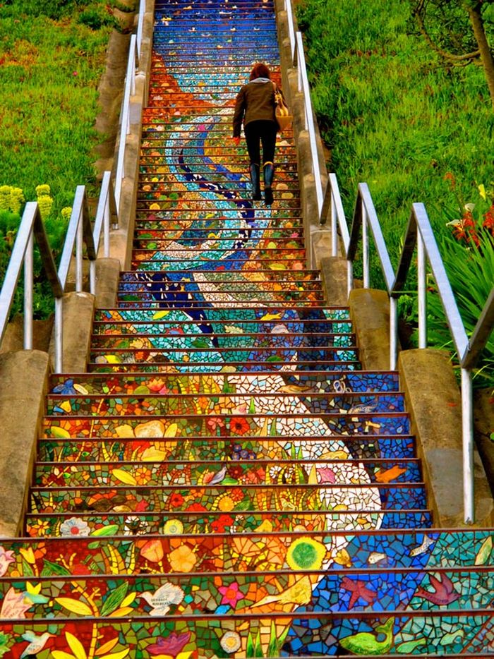 16th Avenue Tiled Steps, San Francisco, California, United States