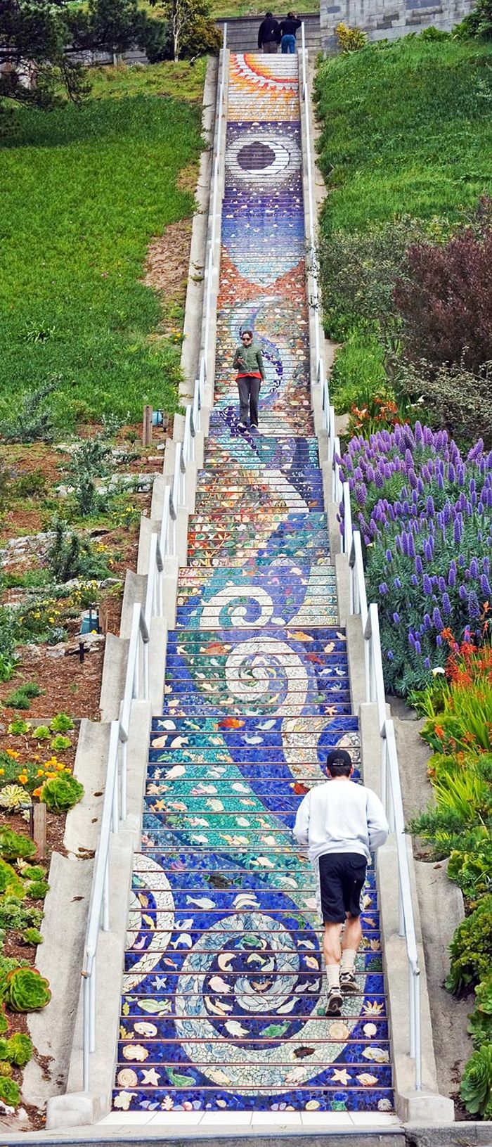 16th Avenue Tiled Steps, San Francisco, California, United States