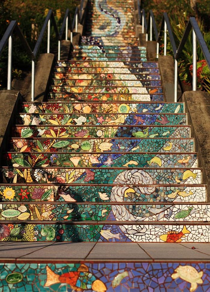 16th Avenue Tiled Steps, San Francisco, California, United States