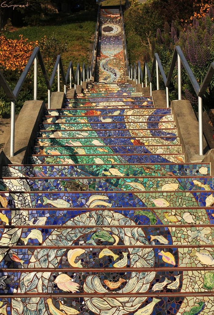 16th Avenue Tiled Steps, San Francisco, California, United States