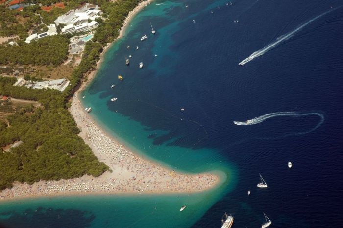 Zlatni Rat, Golden Cape beach, Brač, Croatia