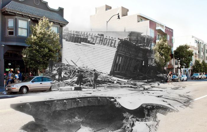 1906 and Today, The Earthquake Blend by Shawn Clover