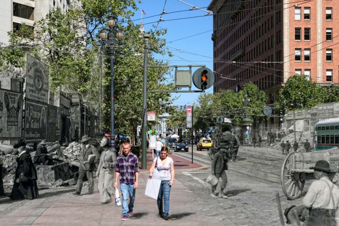 1906 and Today, The Earthquake Blend by Shawn Clover