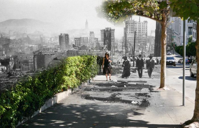 1906 and Today, The Earthquake Blend by Shawn Clover