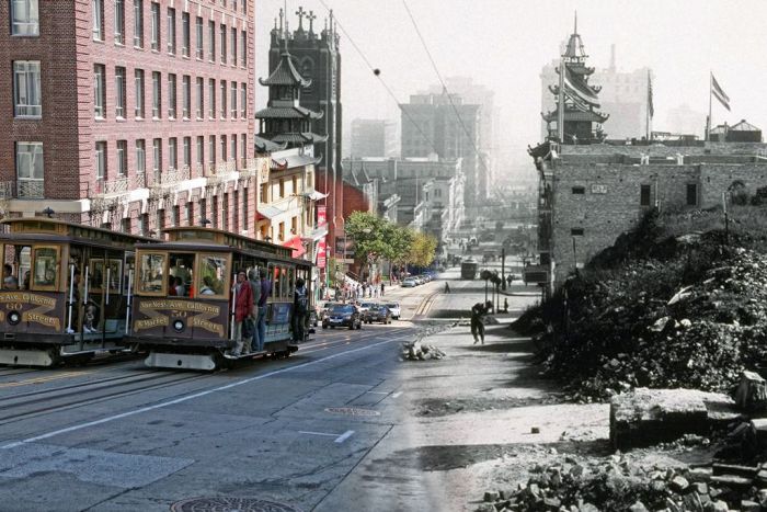 1906 and Today, The Earthquake Blend by Shawn Clover