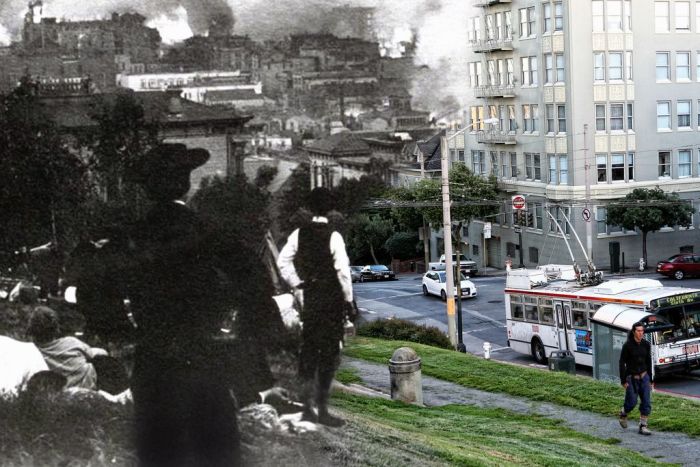 1906 and Today, The Earthquake Blend by Shawn Clover