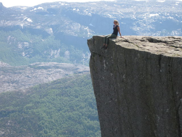 Preikestolen, Hyvlatonnå, Preacher's Pulpit Rock, Lysefjorden, Forsand, Ryfylke, Norway