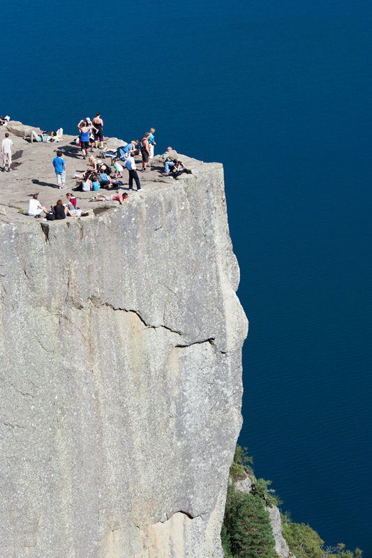 Preikestolen, Hyvlatonnå, Preacher's Pulpit Rock, Lysefjorden, Forsand, Ryfylke, Norway