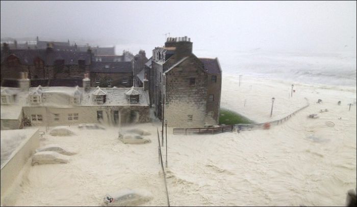 Cappuccino coast, Aberdeen, Scotland