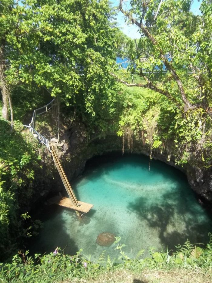 To Sua Ocean Trench, Lotofaga village, Upolu island, Samoa