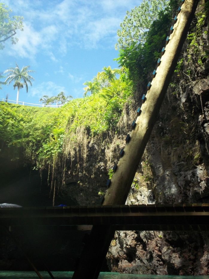 To Sua Ocean Trench, Lotofaga village, Upolu island, Samoa