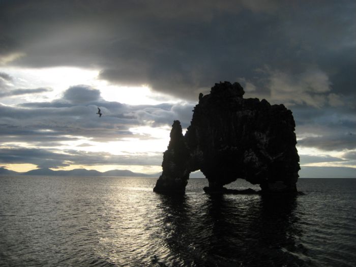 Dynosaur Rock Hvítserkur, Vatnsnes, Iceland