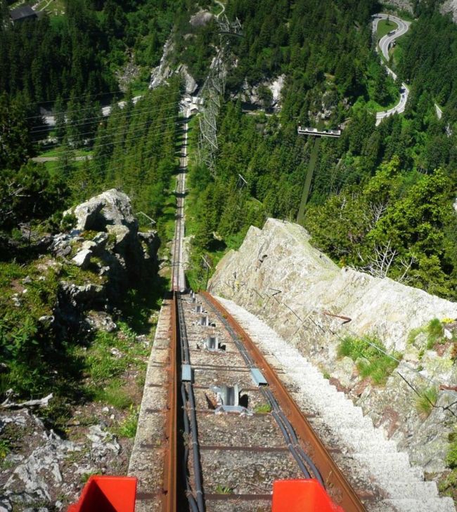 Gelmerbahn funicular railway, Handeck, Bern, Switzerland