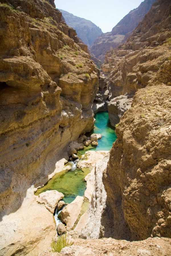 Wadi Shab geologic formations, Sur, Oman