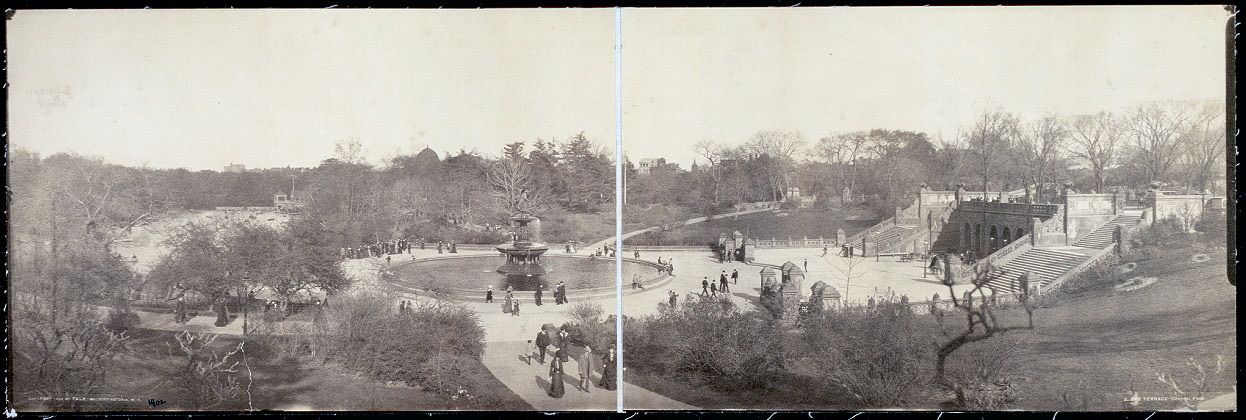 History: Panoramic black and white photos of New York City, 1902-1913, United States