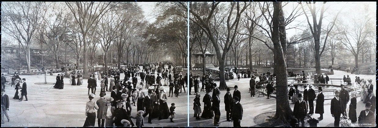 History: Panoramic black and white photos of New York City, 1902-1913, United States