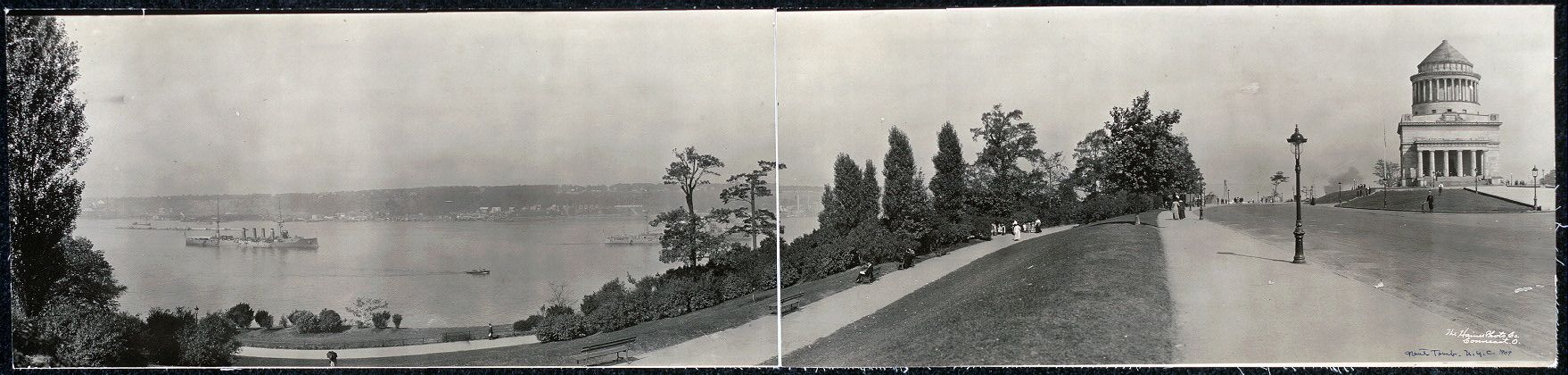 History: Panoramic black and white photos of New York City, 1902-1913, United States