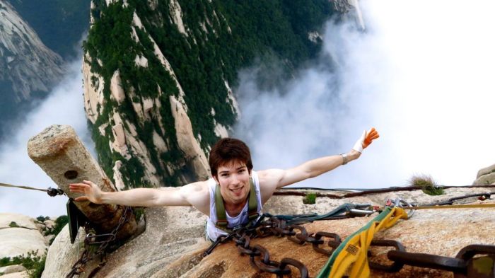 Hua shan hiking trail, Huayin, Shaanxi province, China