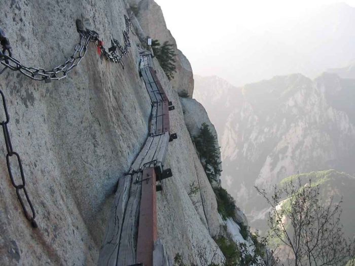 Hua shan hiking trail, Huayin, Shaanxi province, China