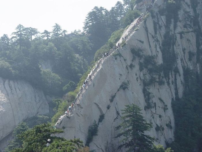 Hua shan hiking trail, Huayin, Shaanxi province, China