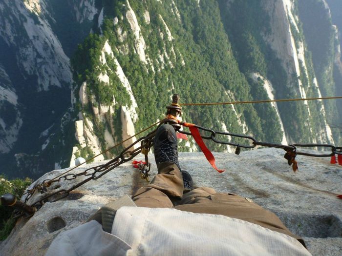 Hua shan hiking trail, Huayin, Shaanxi province, China