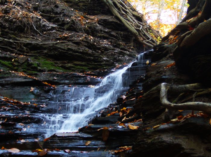 Eternal Flame Falls, Shale Creek Preserve, Chestnut Ridge Park, New York City, United States