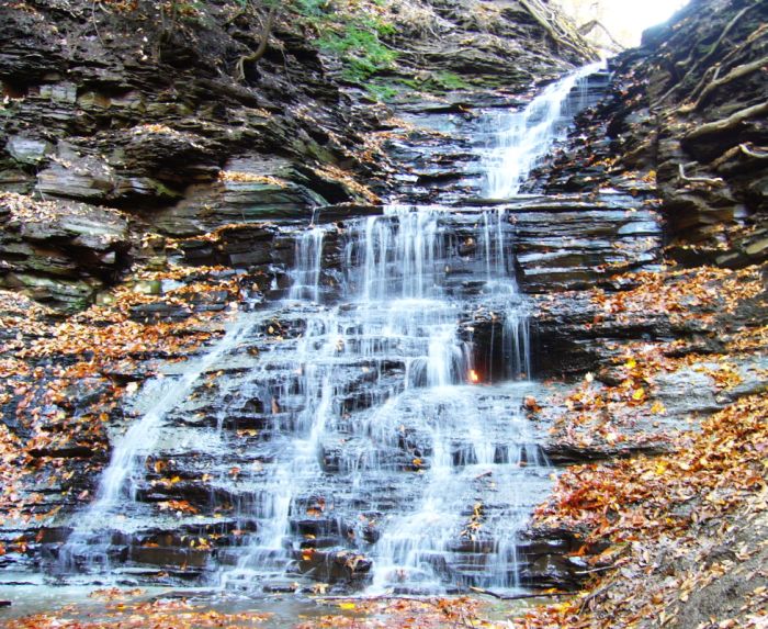 Eternal Flame Falls, Shale Creek Preserve, Chestnut Ridge Park, New York City, United States