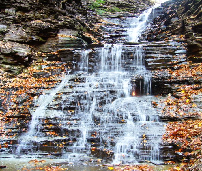 Eternal Flame Falls, Shale Creek Preserve, Chestnut Ridge Park, New York City, United States