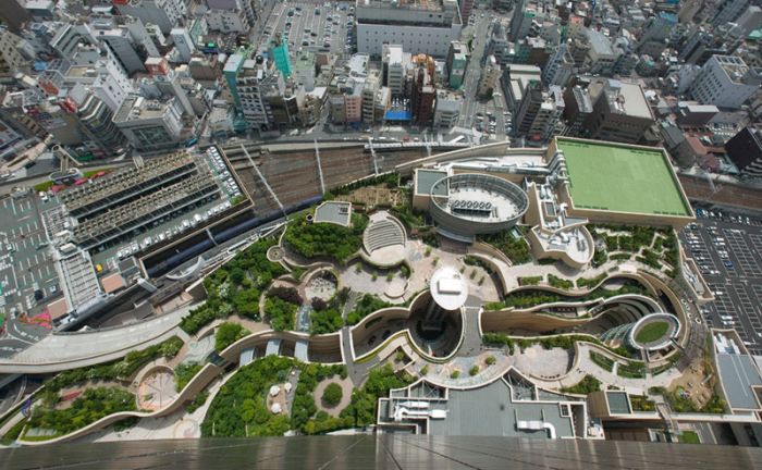 Namba Parks, rooftop tower gardens, Naniwa-ku, Osaka, Japan