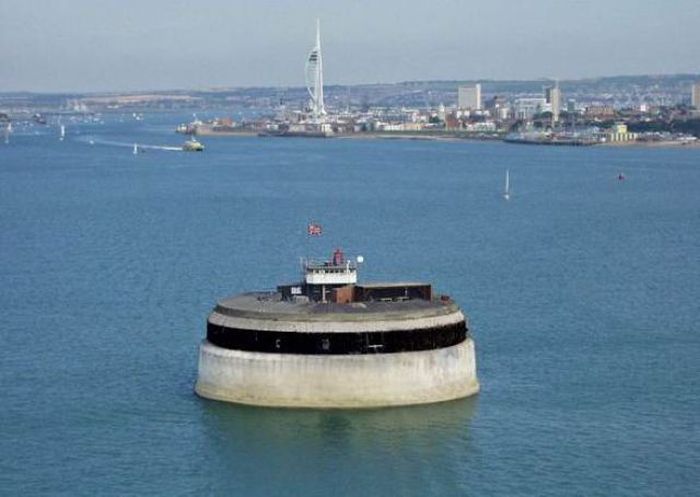 Spitbank Fort Clarenco Hotel, Solent, Portsmouth, England