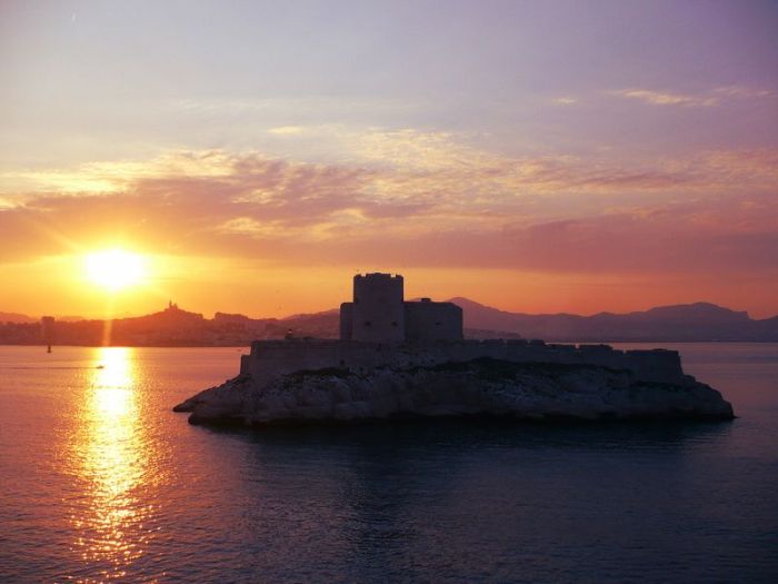 Château d'If fortress on the island of If, Frioul Archipelago, Bay of Marseille, Mediterranean Sea, France