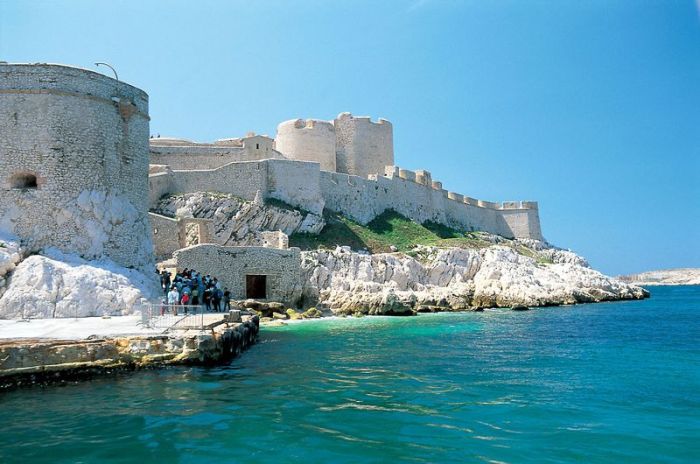 Château d'If fortress on the island of If, Frioul Archipelago, Bay of Marseille, Mediterranean Sea, France