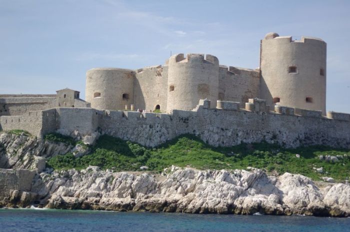 Château d'If fortress on the island of If, Frioul Archipelago, Bay of Marseille, Mediterranean Sea, France