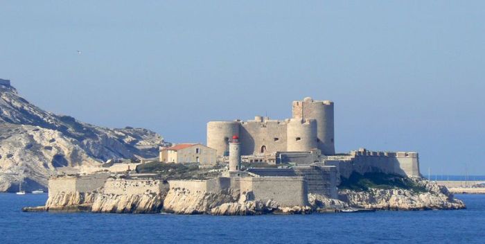 Château d'If fortress on the island of If, Frioul Archipelago, Bay of Marseille, Mediterranean Sea, France