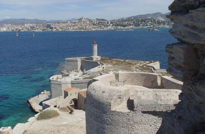 Château d'If fortress on the island of If, Frioul Archipelago, Bay of Marseille, Mediterranean Sea, France
