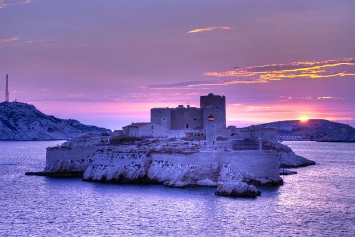 Château d'If fortress on the island of If, Frioul Archipelago, Bay of Marseille, Mediterranean Sea, France