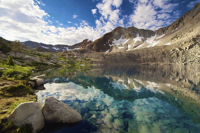 volcanic crater lake