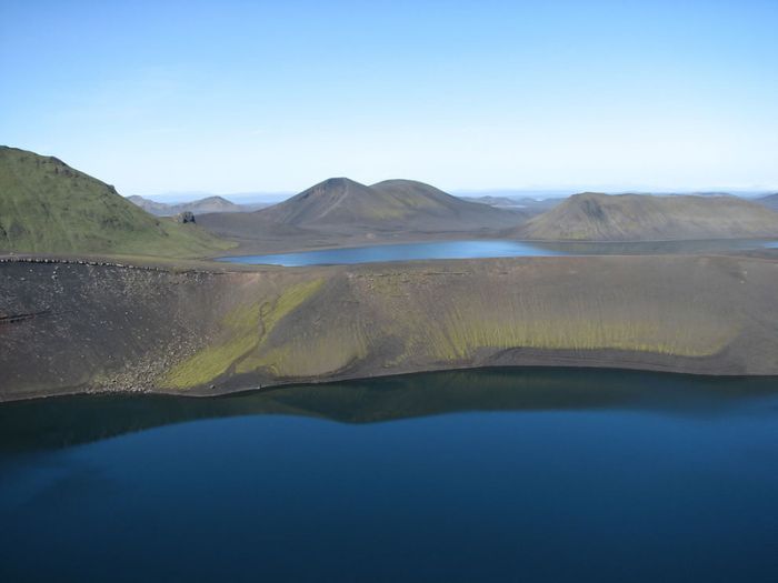 volcanic crater lake