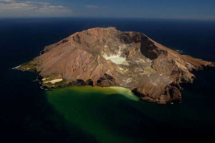 volcanic crater lake