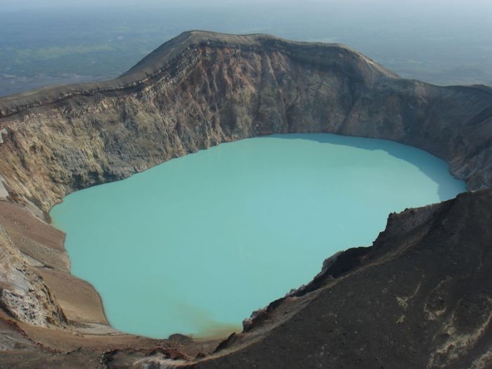 volcanic crater lake