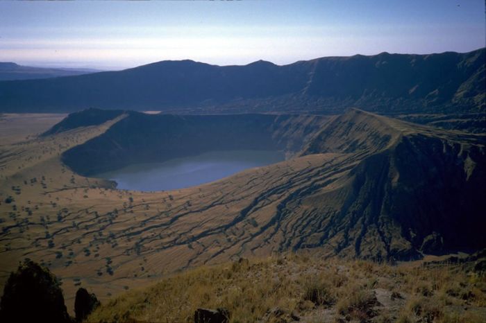 volcanic crater lake