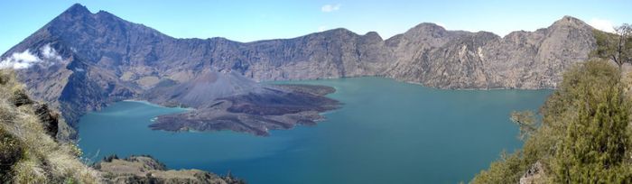 volcanic crater lake