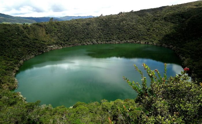 volcanic crater lake