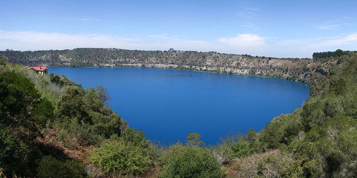 volcanic crater lake